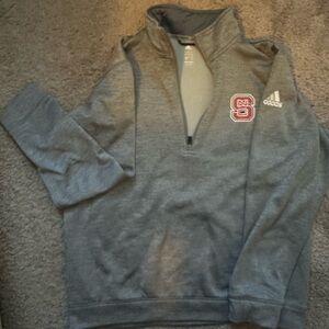 Adidas Gray Zip-Up Men's Sweater